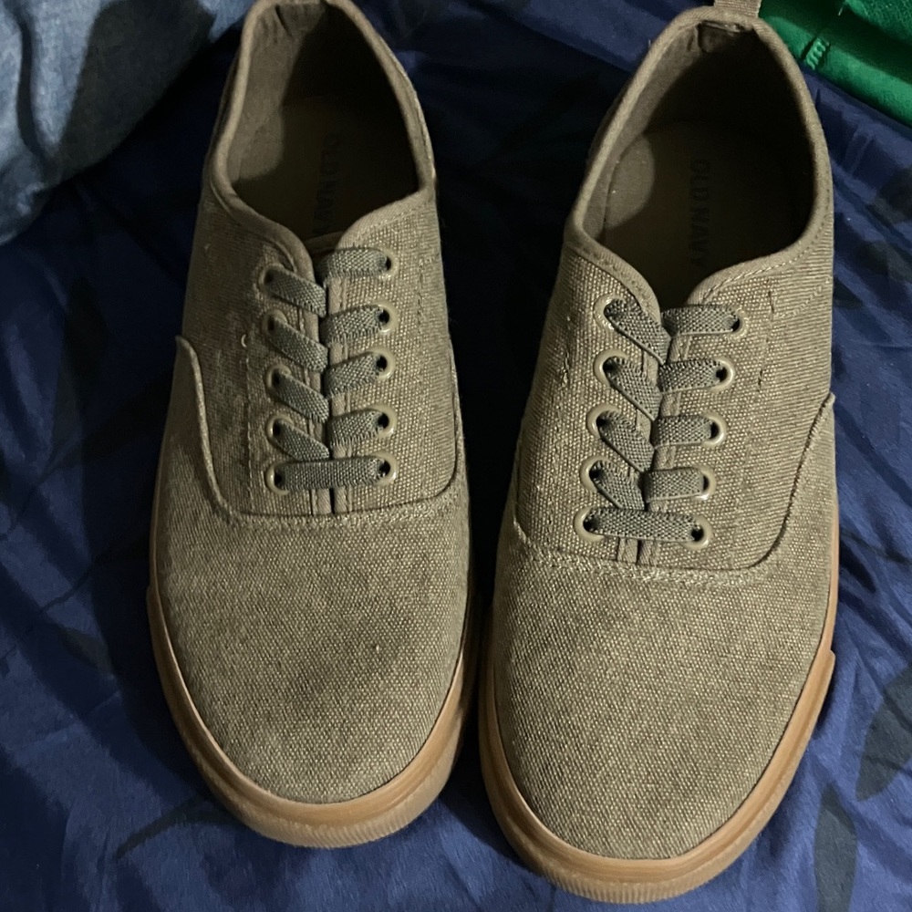 Old Navy Khaki Canvas Sneakers